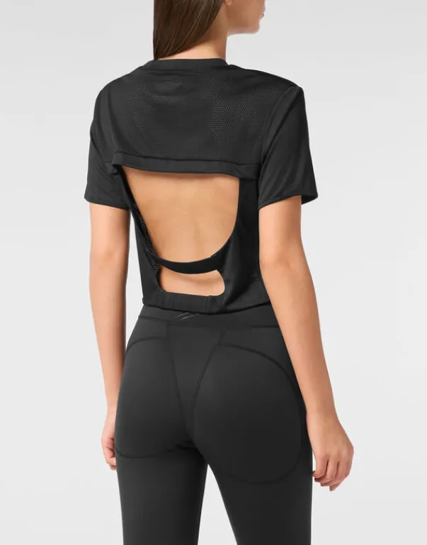 T-shirt & Polo^Plein Sport Cropped T-shirt Round Neck SS