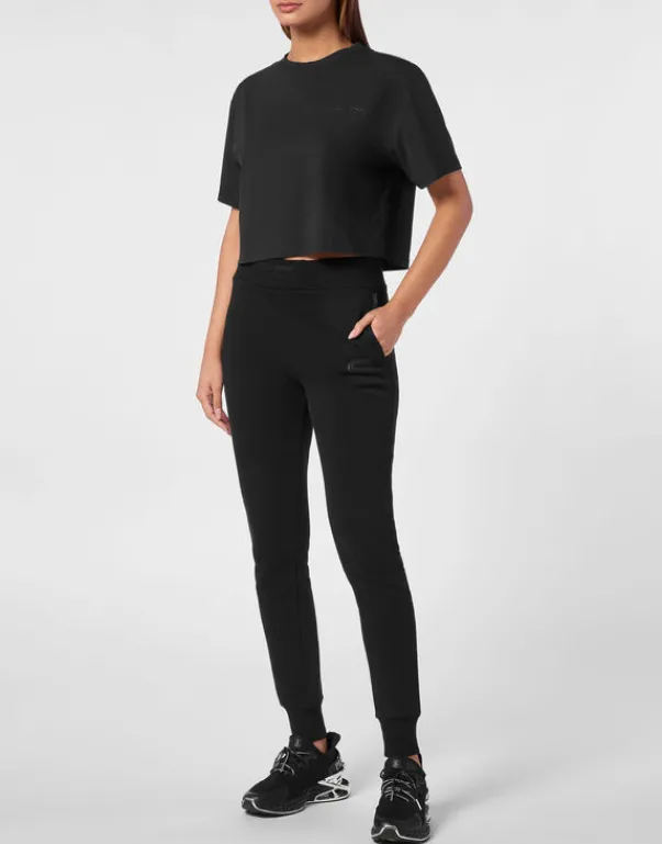 T-shirt & Polo^Plein Sport Cropped T-shirt Round Neck SS