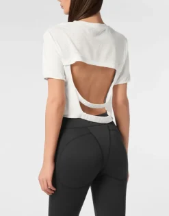 T-shirt & Polo^Plein Sport Cropped T-shirt Round Neck SS