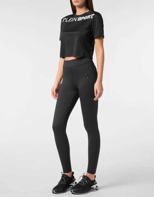 T-shirt & Polo^Plein Sport Cropped T-shirt Round Neck SS