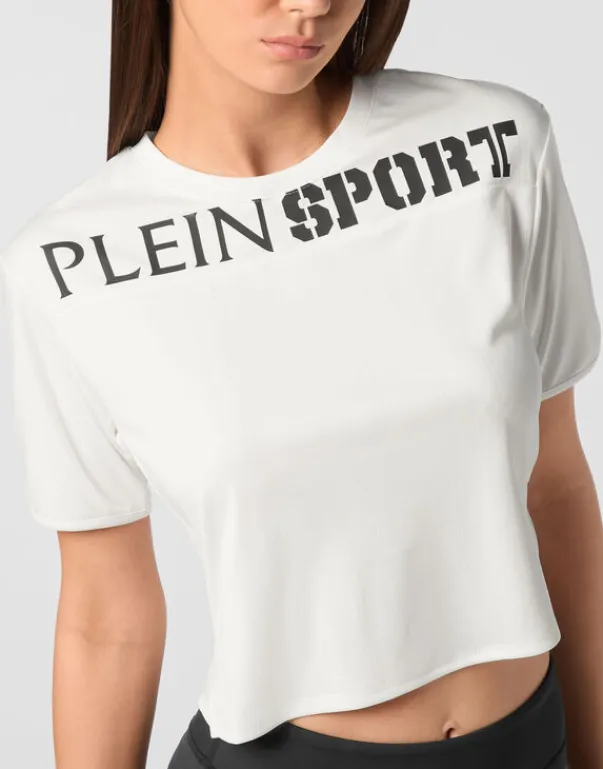 T-shirt & Polo^Plein Sport Cropped T-shirt Round Neck SS