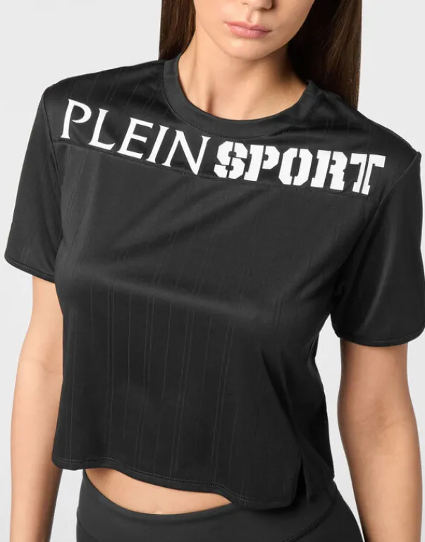 T-shirt & Polo^Plein Sport Cropped T-shirt Round Neck SS