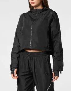 Abbigliamento Sportivo^Plein Sport Hooded Active Jacket LS Scratch
