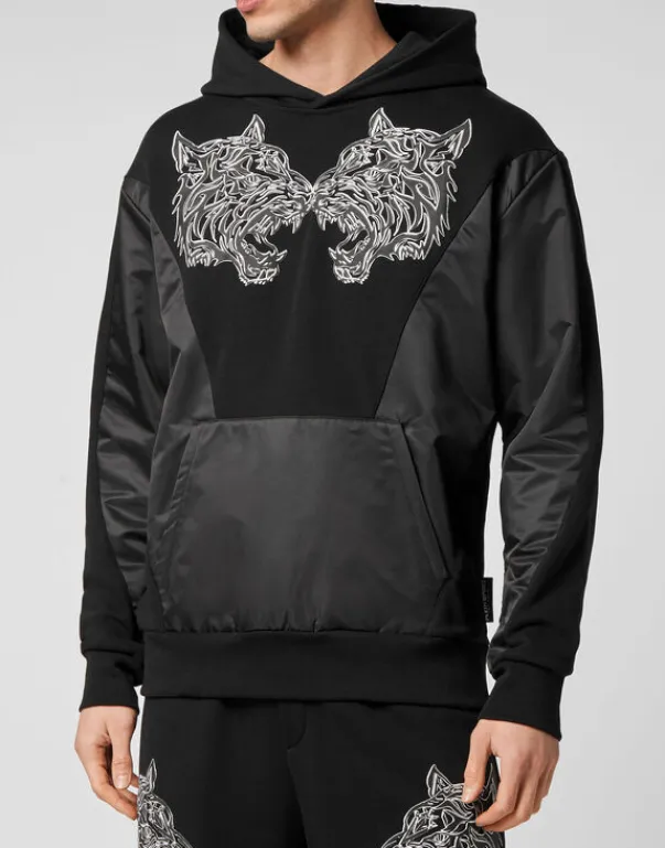 Abbigliamento Sportivo^Plein Sport Hoodie Sweatshirt Tiger