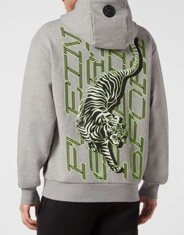 Abbigliamento Sportivo^Plein Sport Hoodie Sweatshirt Tiger