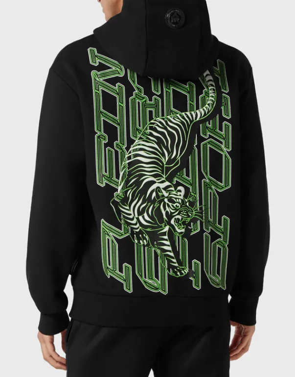 Abbigliamento Sportivo^Plein Sport Hoodie Sweatshirt Tiger
