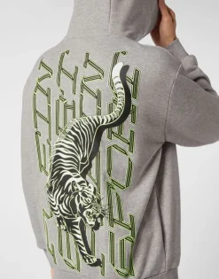 Abbigliamento Sportivo^Plein Sport Hoodie Sweatshirt Tiger
