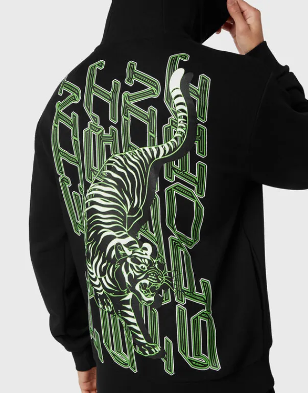 Abbigliamento Sportivo^Plein Sport Hoodie Sweatshirt Tiger