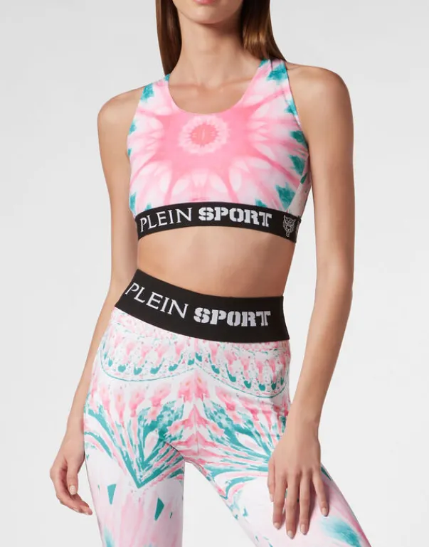 Lingerie^Plein Sport Jogging Bra Optical Flower