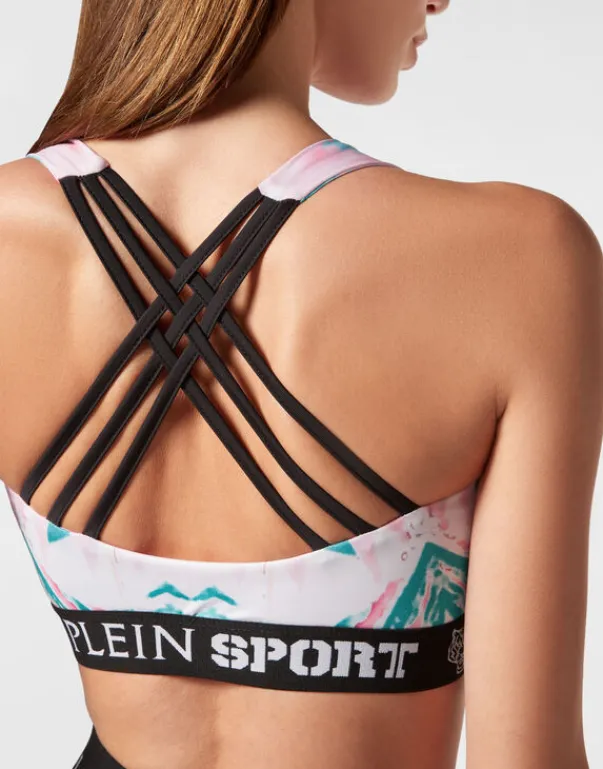 Lingerie^Plein Sport Jogging Bra Optical Flower