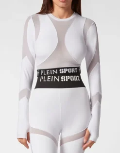 Abbigliamento Sportivo^Plein Sport Jogging Cropped Top LS Multicut