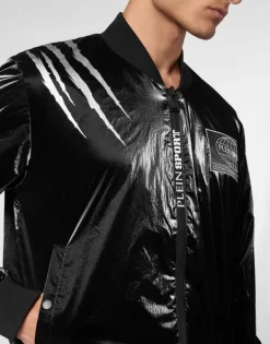 Uomo | Giacche^Plein Sport Nylon Crease Bomber Jacket