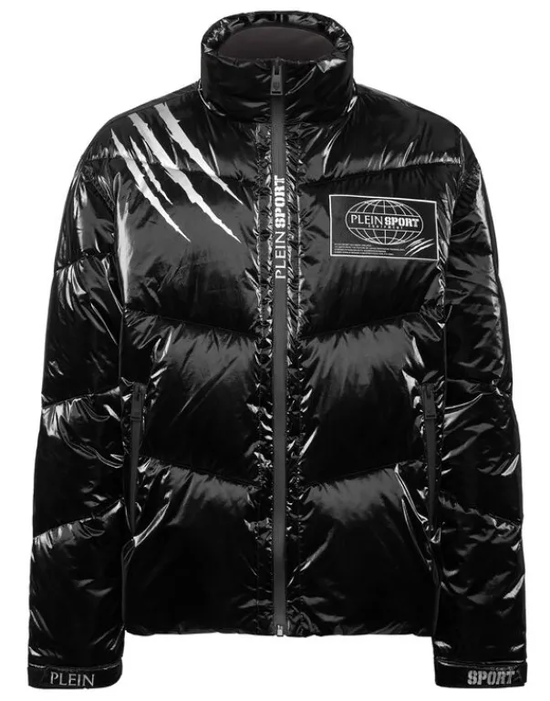 Giacche^Plein Sport Nylon Crease Puffer Jacket