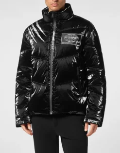 Giacche^Plein Sport Nylon Crease Puffer Jacket