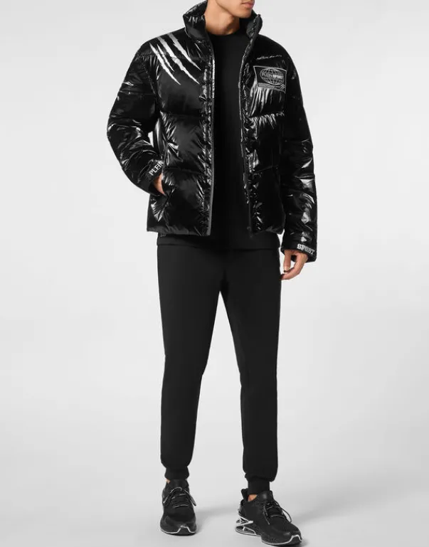 Giacche^Plein Sport Nylon Crease Puffer Jacket