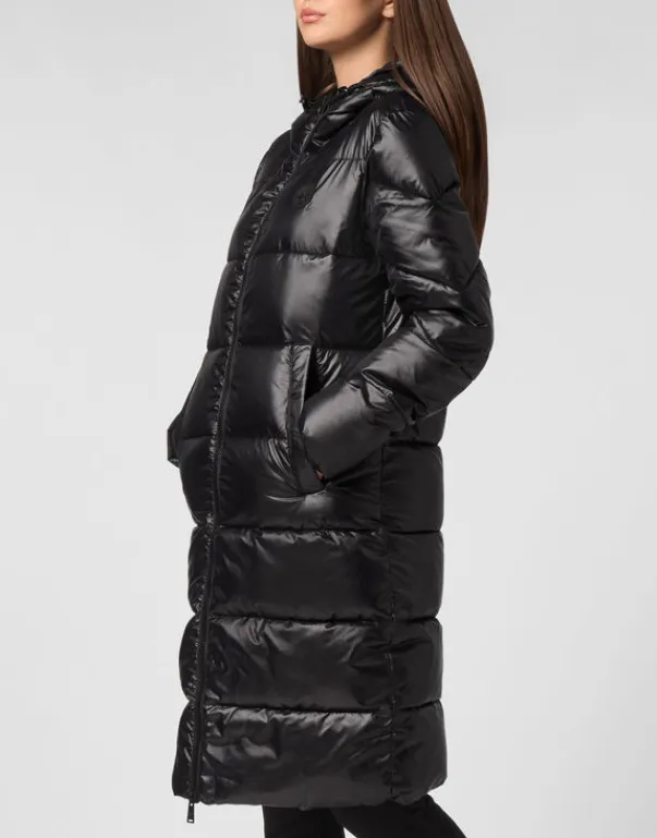 Giacche^Plein Sport Nylon Long Puffered Jacket