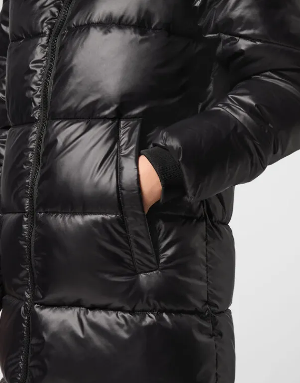 Giacche^Plein Sport Nylon Long Puffered Jacket