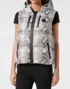 Giacche^Plein Sport Nylon Puffer Gilet Pitone