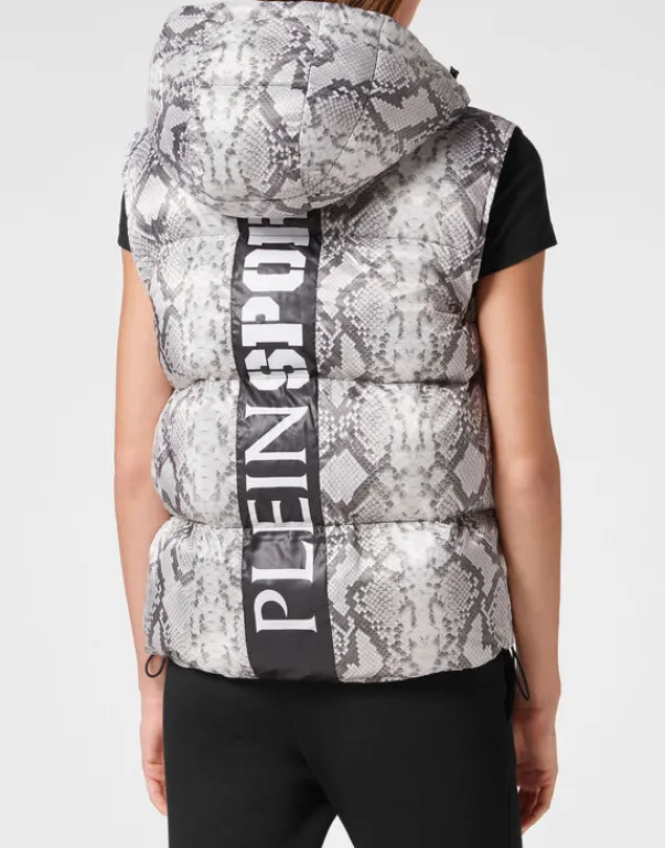 Giacche^Plein Sport Nylon Puffer Gilet Pitone