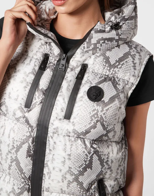 Giacche^Plein Sport Nylon Puffer Gilet Pitone