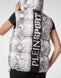 Giacche^Plein Sport Nylon Puffer Gilet Pitone