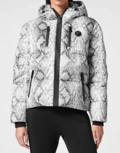 Giacche^Plein Sport Nylon Puffer Jacket Pitone