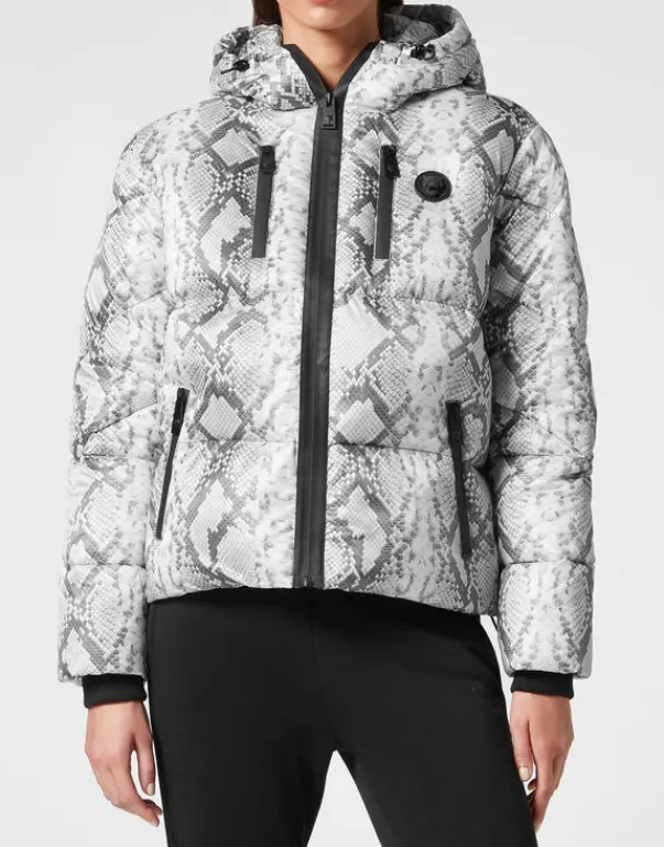 Giacche^Plein Sport Nylon Puffer Jacket Pitone
