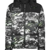 Giacche^Plein Sport Nylon Puffer Jacket Pixel