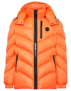Giacche^Plein Sport Nylon Puffer Jacket Tiger