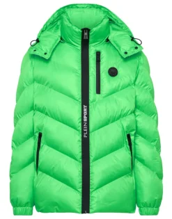 Giacche^Plein Sport Nylon Puffer Jacket Tiger