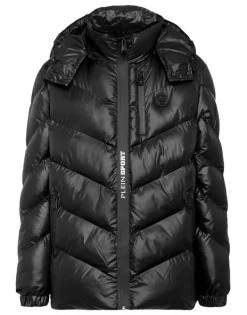 Giacche^Plein Sport Nylon Puffer Jacket Tiger