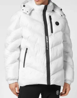 Giacche^Plein Sport Nylon Puffer Jacket Tiger