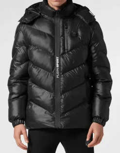 Giacche^Plein Sport Nylon Puffer Jacket Tiger