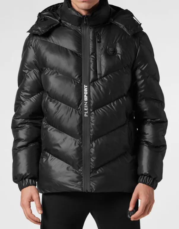 Giacche^Plein Sport Nylon Puffer Jacket Tiger