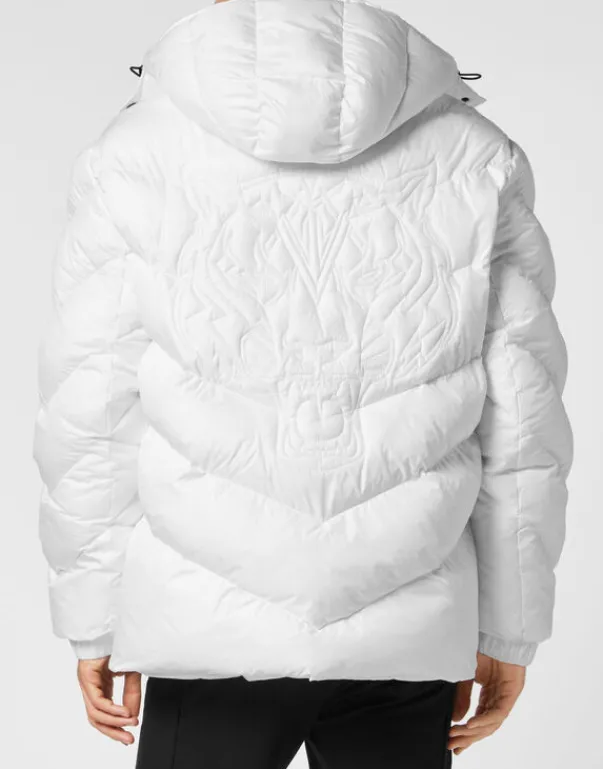 Giacche^Plein Sport Nylon Puffer Jacket Tiger