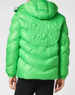Giacche^Plein Sport Nylon Puffer Jacket Tiger