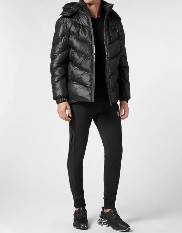 Giacche^Plein Sport Nylon Puffer Jacket Tiger