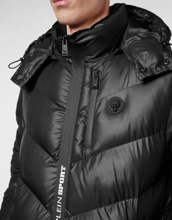 Giacche^Plein Sport Nylon Puffer Jacket Tiger