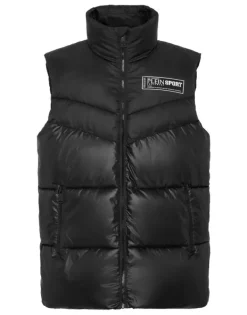 Uomo | Giacche^Plein Sport Nylon Puffered Vest Jacket