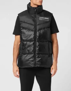 Uomo | Giacche^Plein Sport Nylon Puffered Vest Jacket