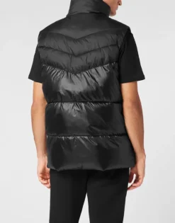 Uomo | Giacche^Plein Sport Nylon Puffered Vest Jacket