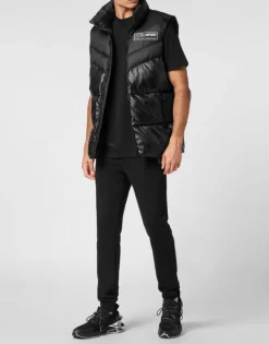 Uomo | Giacche^Plein Sport Nylon Puffered Vest Jacket