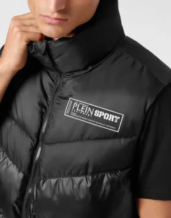Uomo | Giacche^Plein Sport Nylon Puffered Vest Jacket