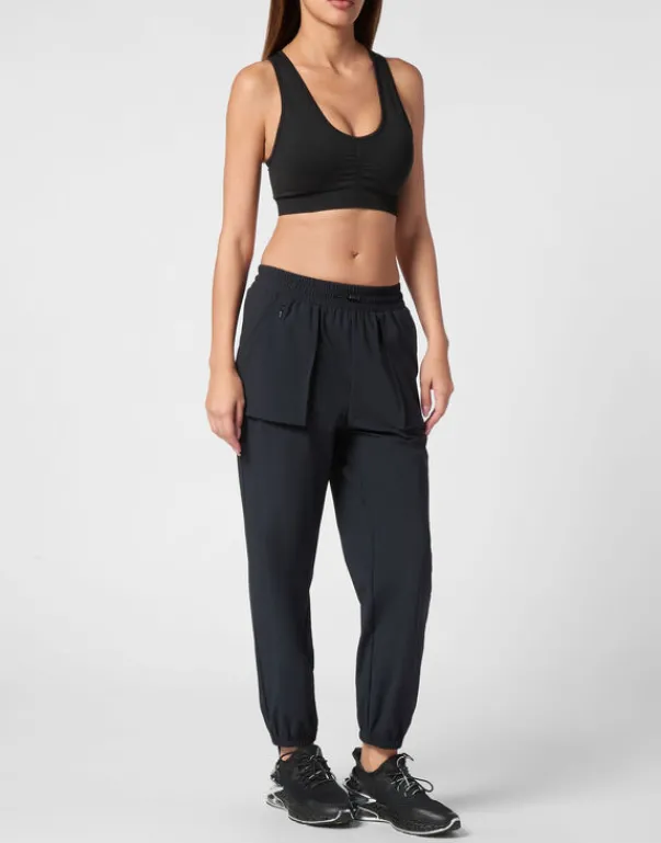 Abbigliamento Sportivo^Plein Sport Nylon Stretch High Waisted Jogging Pants