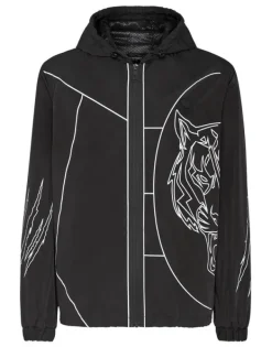 Uomo | Giacche^Plein Sport Nylon Windbreaker Tiger Court Edition