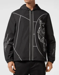 Uomo | Giacche^Plein Sport Nylon Windbreaker Tiger Court Edition