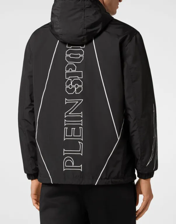 Uomo | Giacche^Plein Sport Nylon Windbreaker Tiger Court Edition