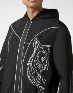 Uomo | Giacche^Plein Sport Nylon Windbreaker Tiger Court Edition