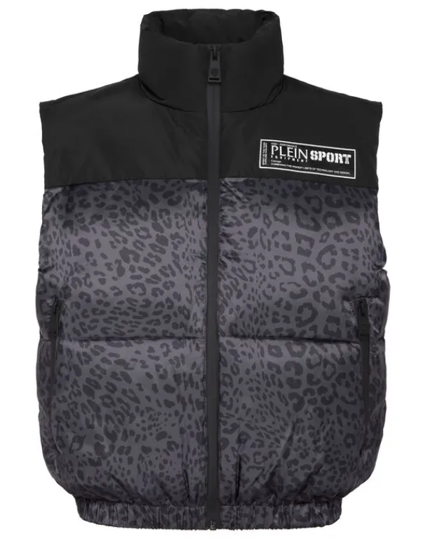 Donna | Giacche^Plein Sport Padded Vest Leopard