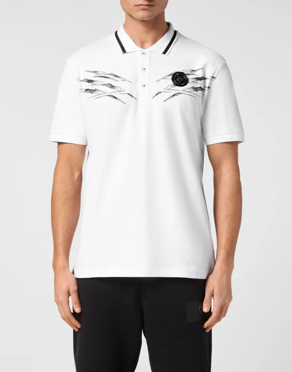 T-shirts^Plein Sport Piquet Polo SS Scratch